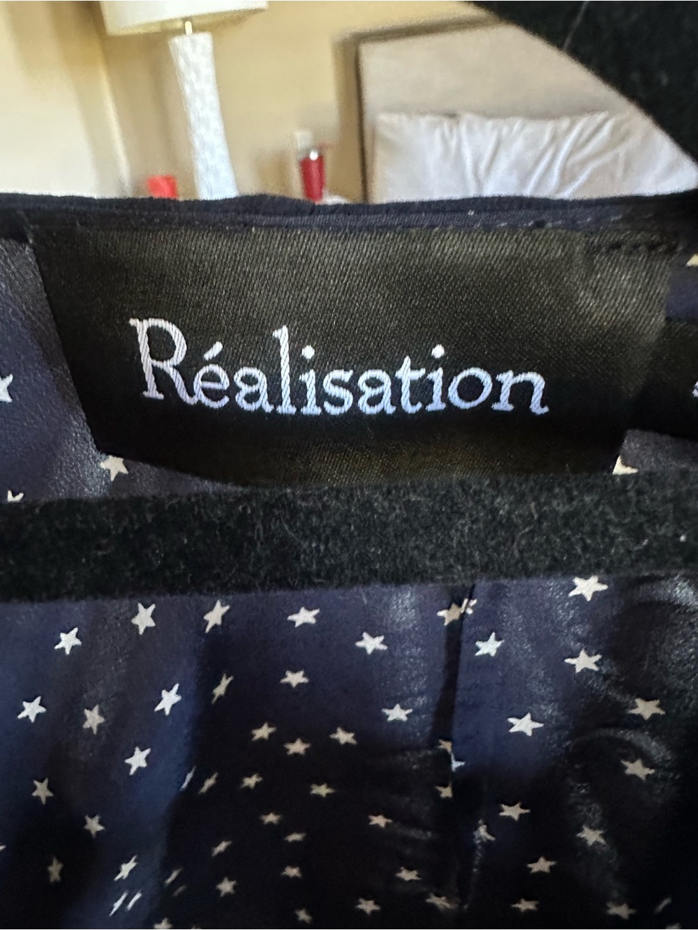 Réalisation Par Navy Star Print Tie-Front Blouse - Picture 2 of 6